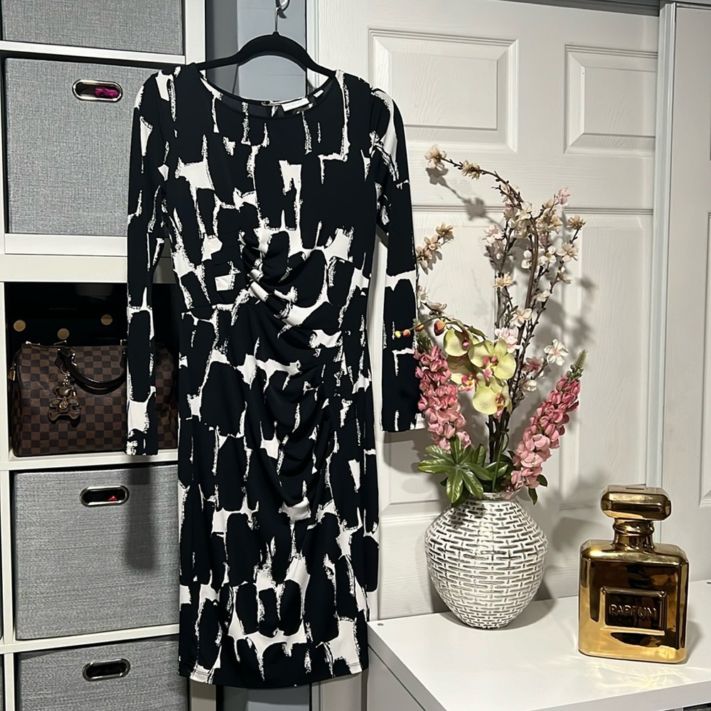 Black and white elegant dress